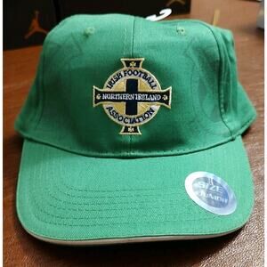 NORTHERN IRELAND BASEBALL CAP GREEN FOOTBALL SOCCER ONE SIZE JUNIOR